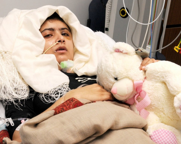malala out of coma back on her feet uk hospital
