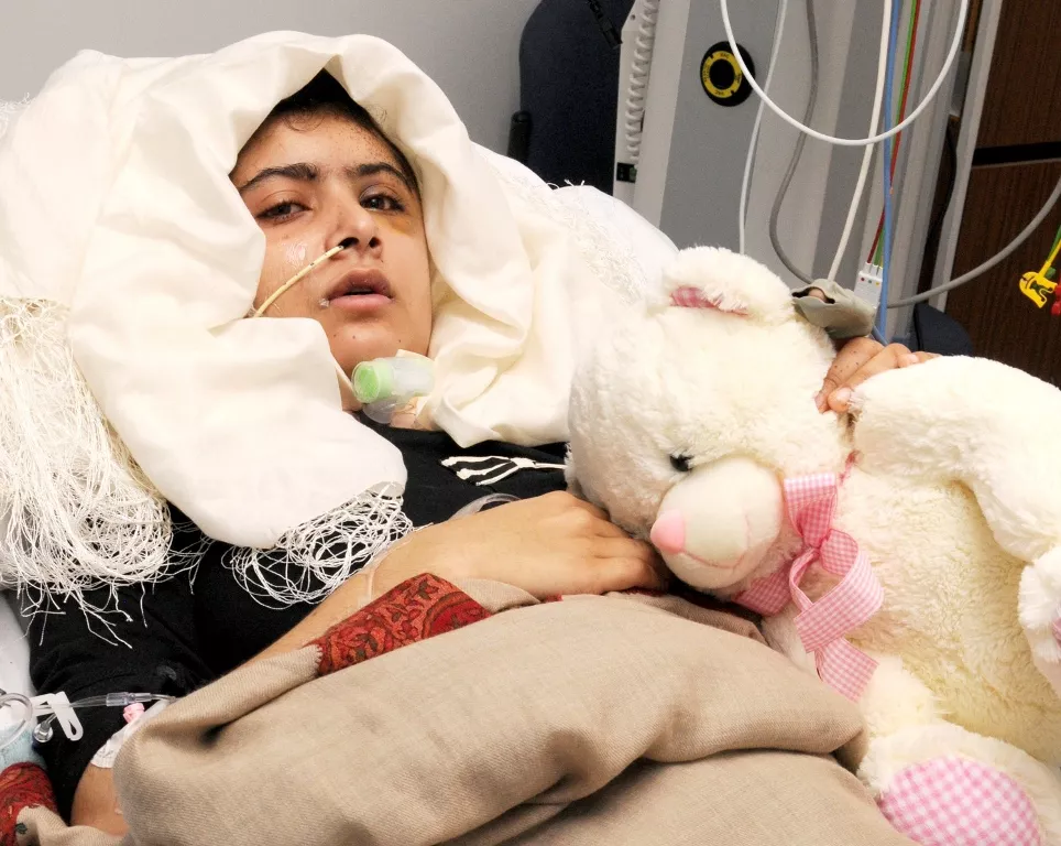 malala out of coma back on her feet uk hospital