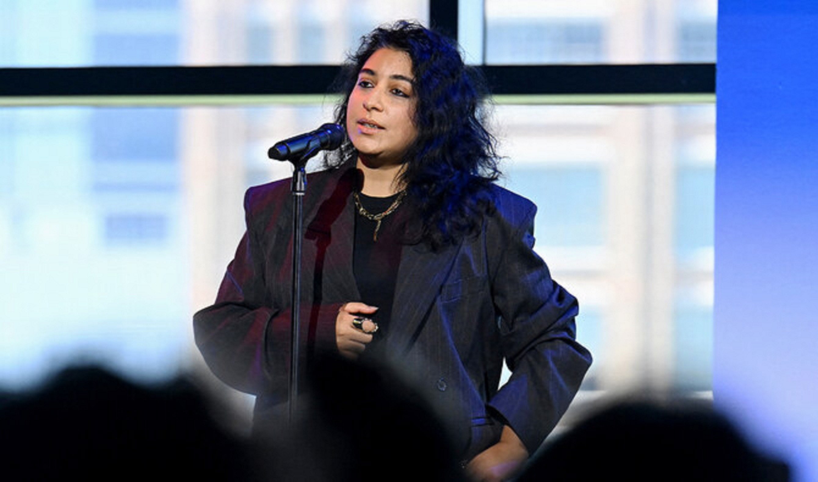 pakistani singer arooj aftab performs onstage during global citizen now 2024 at spring studios in new york city on may 02 2024 photo afp