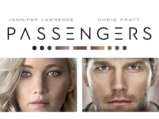 the film is set aboard the starship avalon an interstellar star liner that is on a voyage from an overpopulated earth to the colony world of homestead ii photo publicity