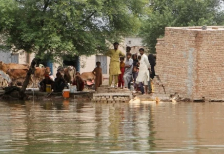 residents stand at their partially submerged house as they wait to evacuate a flooded area following monsoon rains and rising water levels of the chenab river in jalalpur pirwala punjab photo reuters residents stand at their partially submerged house as they wait to evacuate a flooded area following monsoon rains and rising water levels of the chenab river in jalalpur pirwala punjab photo reuters