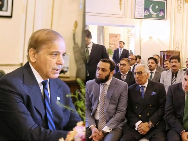 prime minister shehbaz sharif addresses overseas pakistanis based in uk on september 28 photo pid
