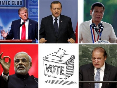 what is so similar about nawaz modi erdogan duterte and trump