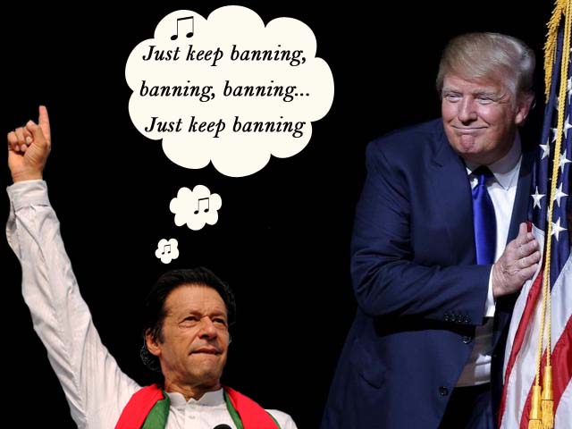 imran khan stated he was praying that trump bans pakistanis from travelling immigrating to the us