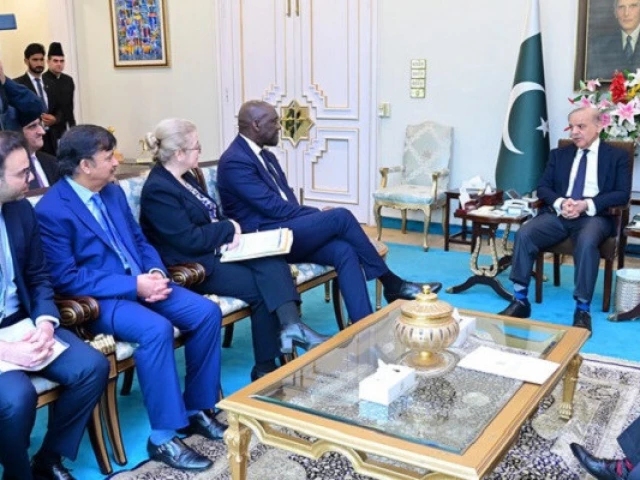 prime minister shehbaz sharif speaks during a meeting with the international finance corporation managing director makhtar diop in islamabad on february 14 2025 courtesy prime minister s office prime minister shehbaz sharif speaks during a meeting with the international finance corporation managing director makhtar diop in islamabad on february 14 2025 courtesy prime minister s office
