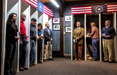 polls start to open on us election day polls start to open on us election day