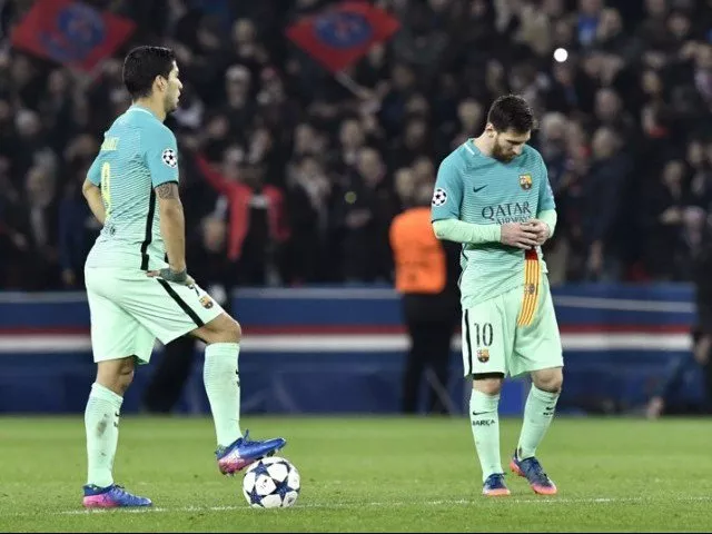 psg outclassed barcelona 4 0 in last 16 s first leg photo afp psg outclassed barcelona 4 0 in last 16 s first leg photo afp