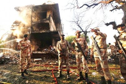 taliban claim responsibility for suicide attack on rangers in karachi