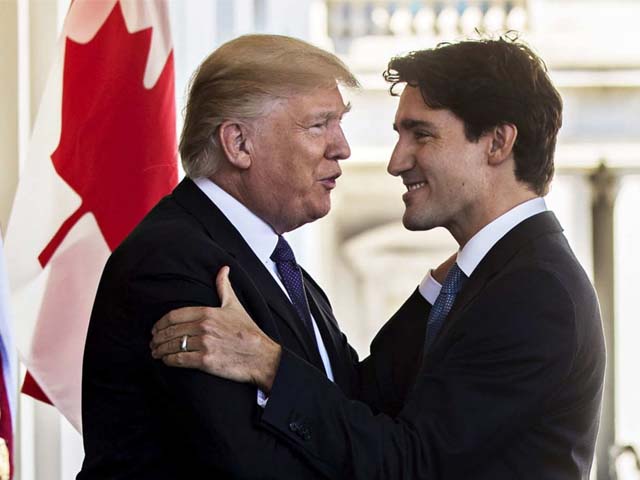 neither monsieur trudeau nor mr trump forced his menu down the other s throat photo twitter