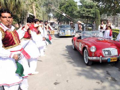 from karachi to k p vintage car rally concludes at peshawar