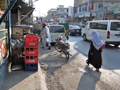 no place to walk in rawalpindi pedestrians rights encroached upon