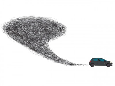 traffic jams hampering campaign against pollution