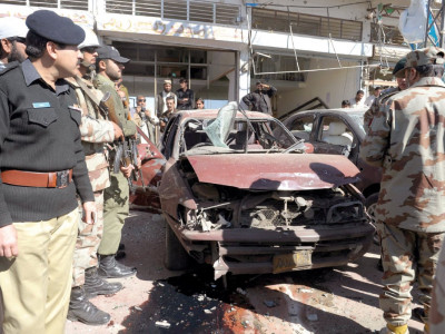 balochistan violence bicycle bomb kills two passersby injures nine