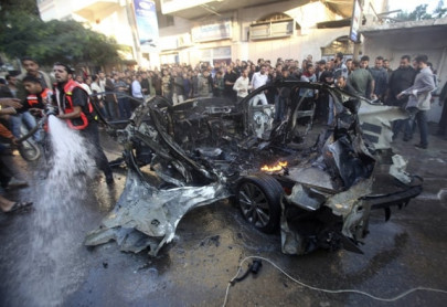 israel kills hamas commander bombs gaza strip targets