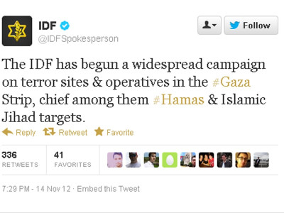 new age israel s gaza conflict announced first via twitter