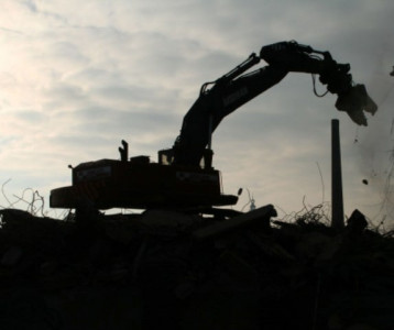 illegal church wall demolished