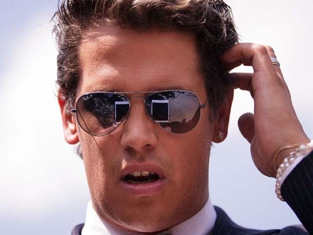 yiannopoulos s ignominious descent will most likely be forgotten however his existence evokes crucial questions concerning free speech photo afp