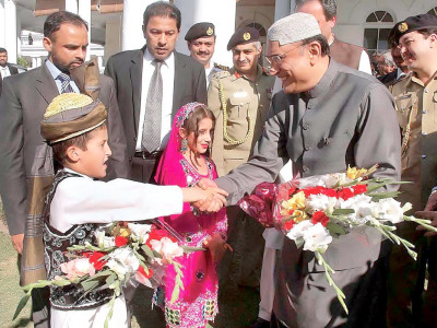 fighting militancy president takes hard line on the front line