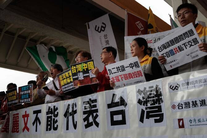 Taiwan opposition leader begins rare China trip focused on cross-strait peace