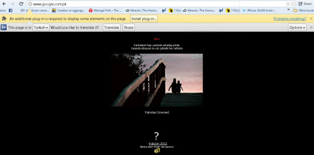 turkish hackers deface google pakistan s webpage turkish hackers deface google pakistan s webpage