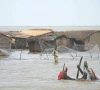 sea water floods keti bandar villages