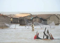 sea water floods keti bandar villages