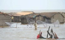 sea water floods keti bandar villages sea water floods keti bandar villages