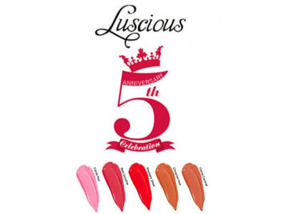 luscious cosmetics celebrates five years in business