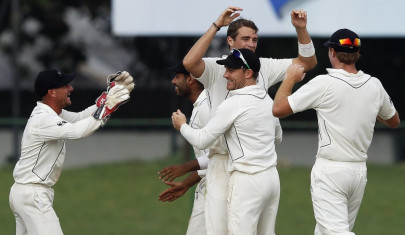 kiwis level sri lanka test series with rare win
