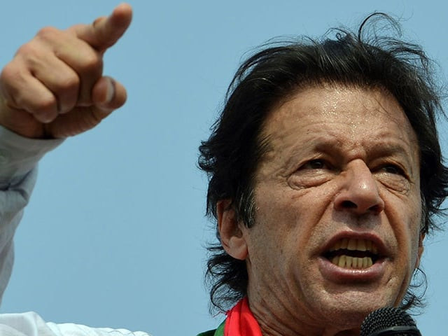 a clip of imran khan blasting the government for holding the psl final in lahore has gone viral where he mocks them for attracting phateechar players photo afp