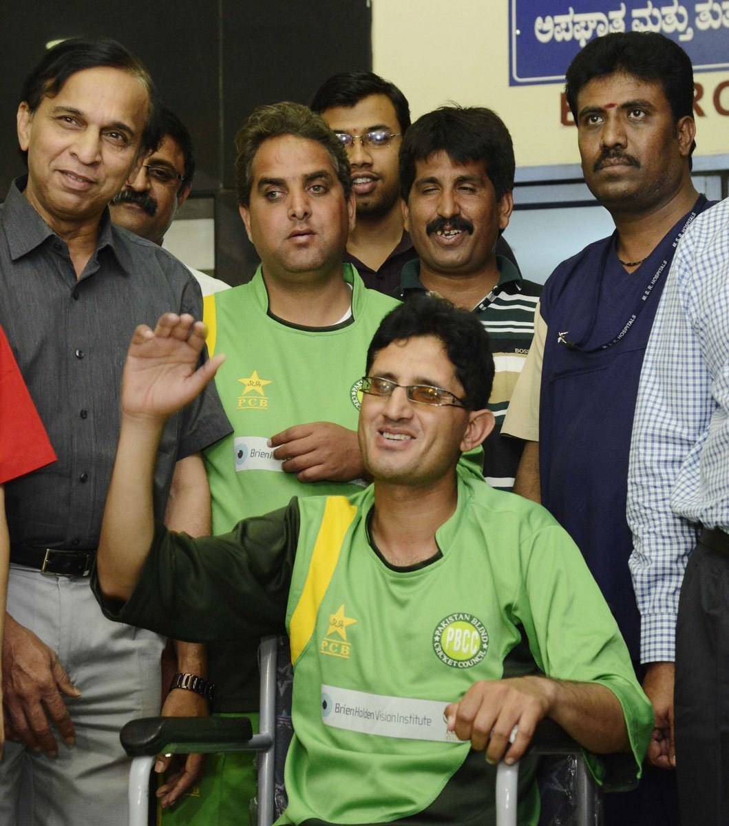 pakistan blind team captain treated released from hospital