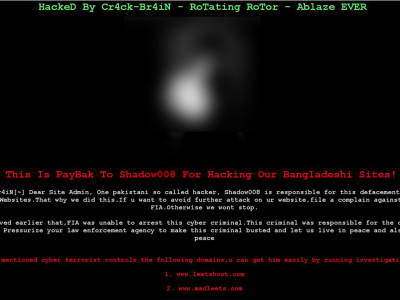payback bangladeshi hackers deface punjab assembly site