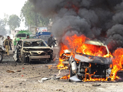 khyber agency violence car bomb rips through busy jamrud market