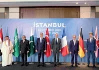 foreign ministers of muslim and european countries attend a meeting in istanbul photo afp