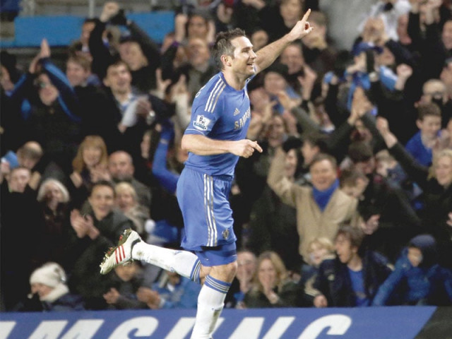 frank lampard admits his chelsea future remains uncertain despite the midfielder establishing himself as the club 039 s leading top flight scorer in the 8 0 rout of aston villa photo afp