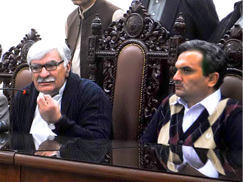 awami national party president asfandyar wali khan speaks at a press conference photo online