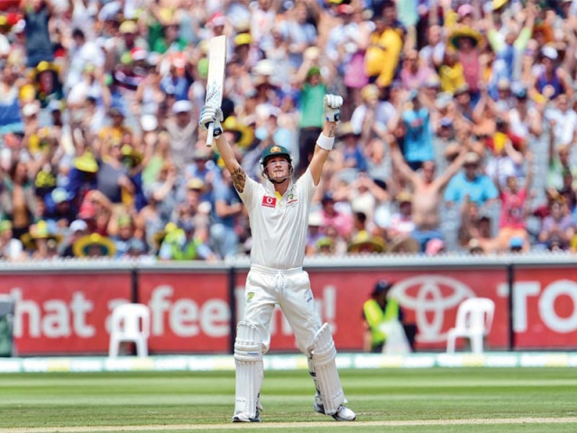 australia test captain clarke s ton helped them gain a stronghold on the match against sri lanka photo afp