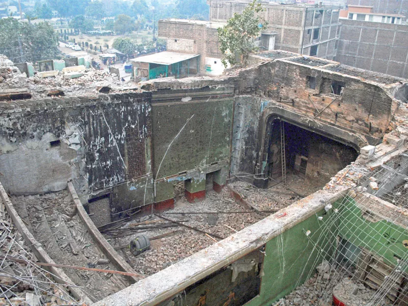 soot covered walls and debris are all that remains of the once bustling shabistan cinema photo muhammad iqbal express soot covered walls and debris are all that remains of the once bustling shabistan cinema photo muhammad iqbal express
