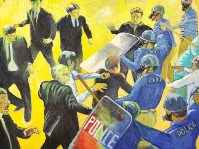 art delineation hassan displays oil works art delineation hassan displays oil works