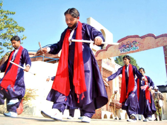 traditional dances in colourful dresses were also performed to keep the visitors entertained photo muhammad javaid express traditional dances in colourful dresses were also performed to keep the visitors entertained photo muhammad javaid express