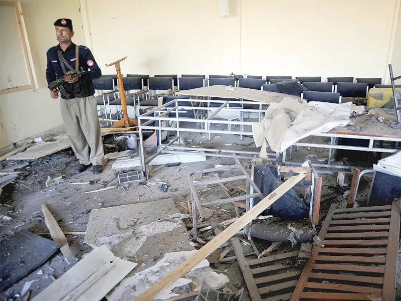 no casualty was reported as the building was closed at the time of the explosion photo muhammad iqbal express no casualty was reported as the building was closed at the time of the explosion photo muhammad iqbal express