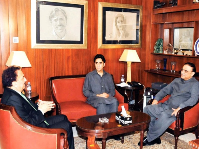 president zardari exchanges views with federal interior minister rehman malik during a meeting at bilawal house in karachi on thursday bilawal bhutto zardari was also present photo ppi president zardari exchanges views with federal interior minister rehman malik during a meeting at bilawal house in karachi on thursday bilawal bhutto zardari was also present photo ppi