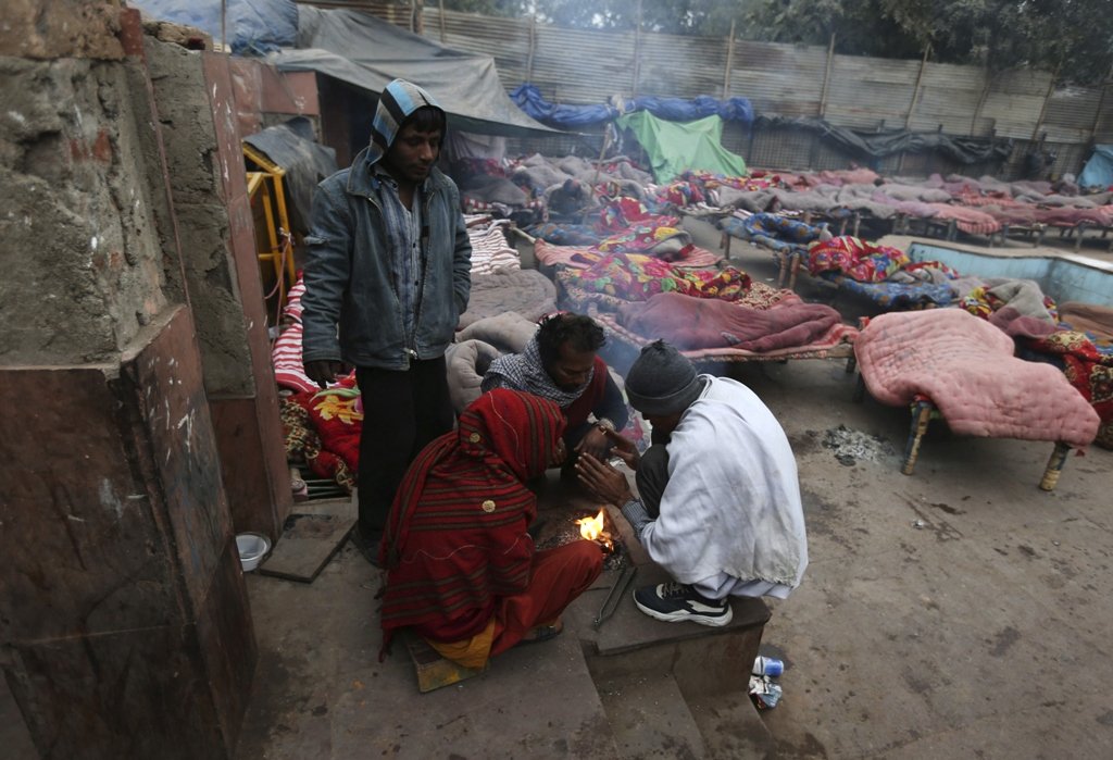 quot over 100 000 homeless people in delhi alone are exposed to intense cold weather quot says sandeep chachra photo reuters