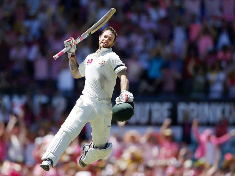 wade who scored his career s second test century propelled australia to a commanding lead in the match photo reuters