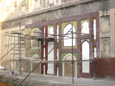 conservation cold weather holds up repairs at lahore fort conservation cold weather holds up repairs at lahore fort
