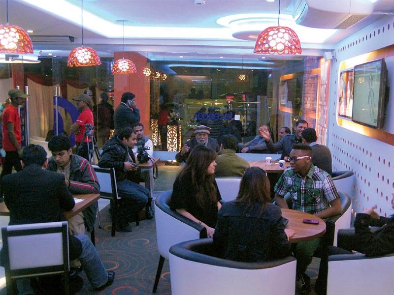 the new hangout offers a wide variety of beverages and snacks to choose from photo muhammad javaid express