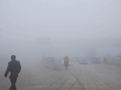 amidst the haze thick fog affects mobility on land and air