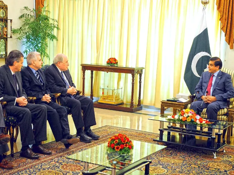 us senator carl levin speaks with prime minister raja pervaiz ashraf during a meeting in islamabad photo afp us senator carl levin speaks with prime minister raja pervaiz ashraf during a meeting in islamabad photo afp