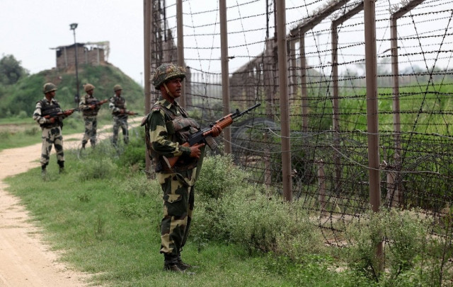 a file photo shows indian border security force in jammu photo afp a file photo shows indian border security force in jammu photo afp