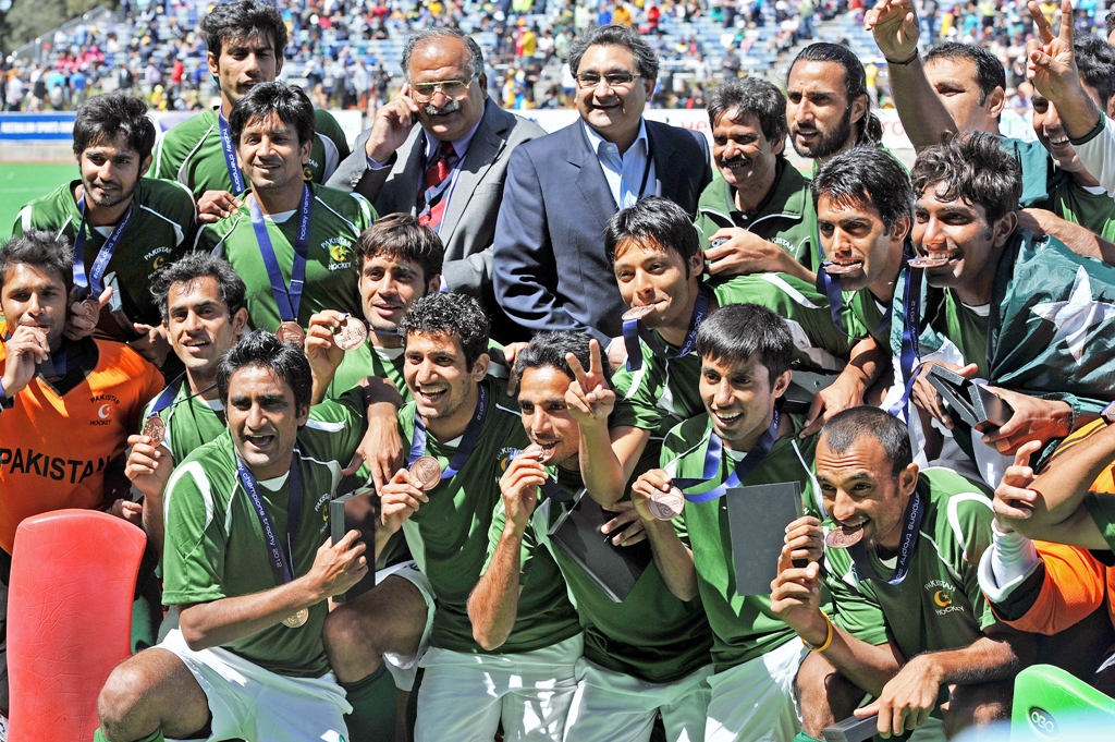 some members of pakistan 039 s squad were due to play in the indian hockey league photo afp file